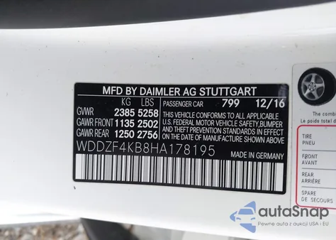 2017 Mercedes-Benz E 300 4Matic from USA, damaged, VIN WDDZF4KB8HA178195